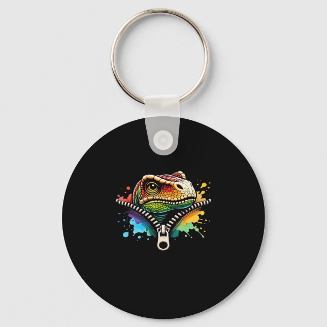 Peekabo Design For Halloween Key Ring (Front)