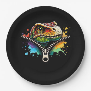 Peekabo Design For Halloween Paper Plate