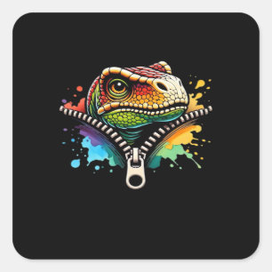 Peekabo Design For Halloween Square Sticker