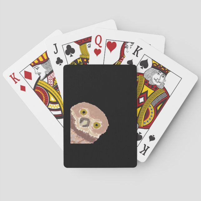 Peekabo Funny Design For Halloween Playing Cards (Back)