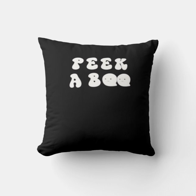 Peekabo Funny Halloween Cushion (Front)