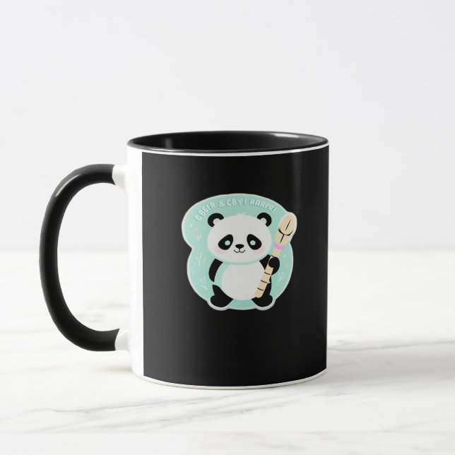 Peekabo Panda Mug (Left)