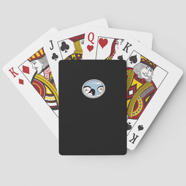 Peekabo Penguins Playing Cards (Back)