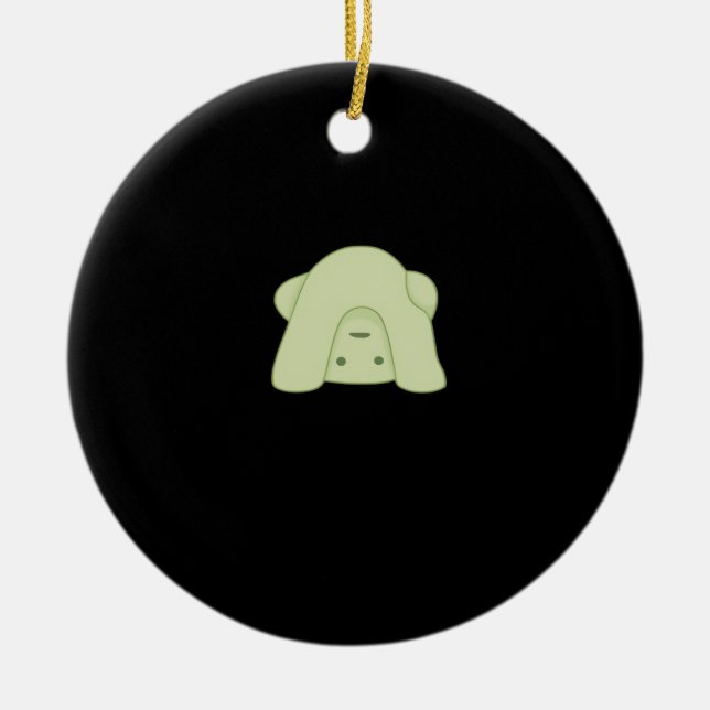 Peekabo Smiski Ceramic Tree Decoration (Front)