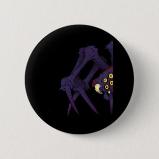 Peekabo Spider 6 Cm Round Badge