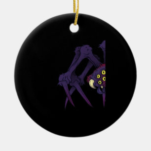 Peekabo Spider Ceramic Tree Decoration
