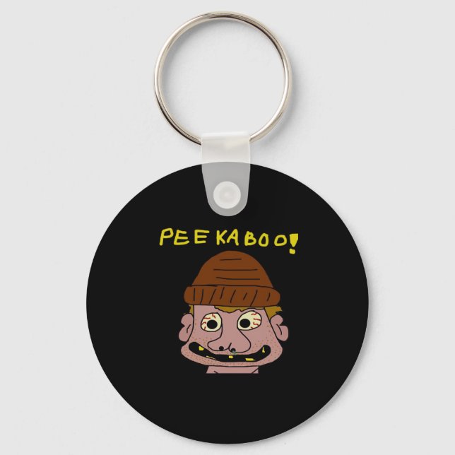 Peekabo Weird Man Key Ring (Front)