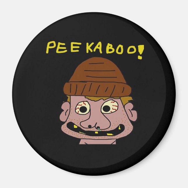 Peekabo Weird Man Magnet (Front)