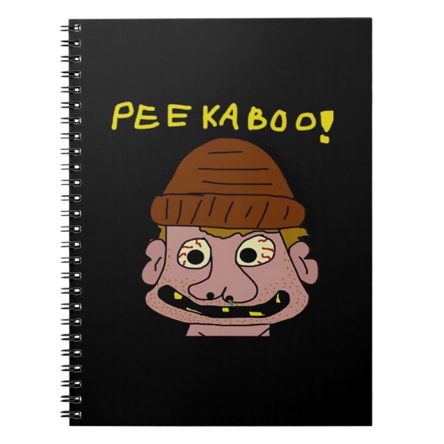 Peekabo Weird Man Notebook (Front)