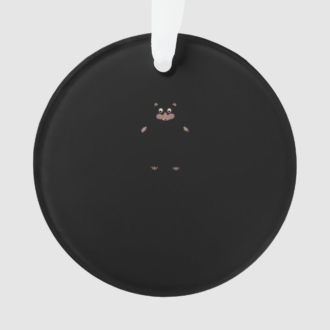 Peekabo (White) Ornament (Front)