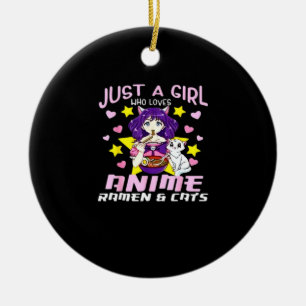 Peekaboo Anime Chibi Ceramic Tree Decoration