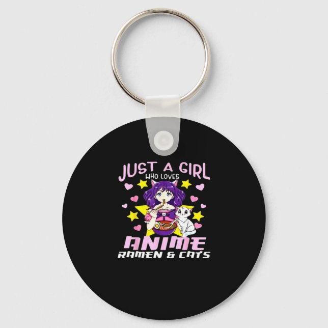 Peekaboo Anime Chibi Key Ring (Front)
