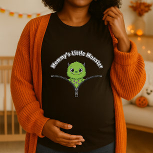 Peekaboo Baby Monster Maternity Halloween T-Shirt