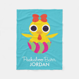Peekaboo Barn Easter   Bayla the Chick Fleece Blanket