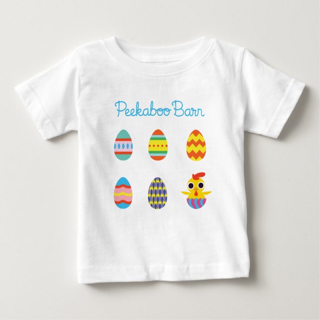 Peekaboo Barn Easter | Easter Eggs 2 Baby T-Shirt (Front)