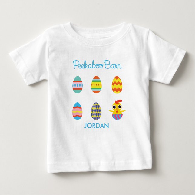Peekaboo Barn Easter | Easter Eggs 2 Baby T-Shirt (Front)
