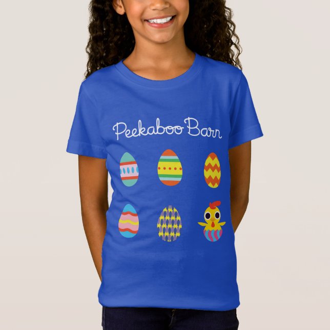 Peekaboo Barn Easter | Easter Eggs T-Shirt (Front)