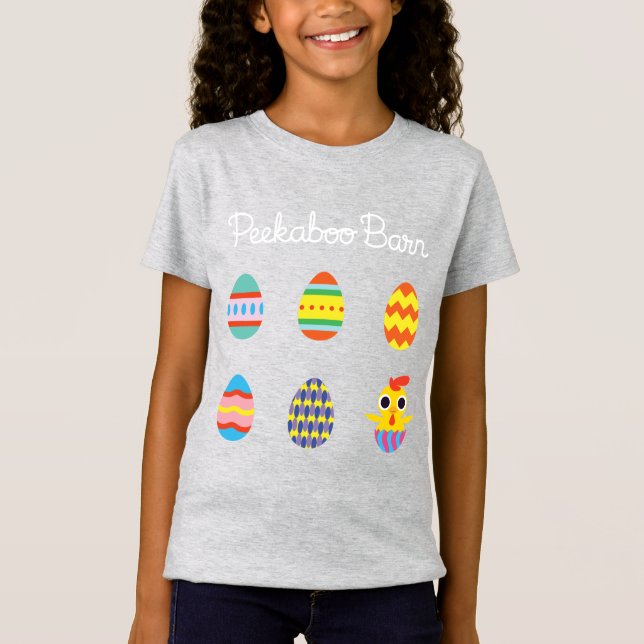 Peekaboo Barn Easter | Easter Eggs T-Shirt (Front)