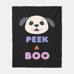 Peekaboo Basic Design Fleece Blanket