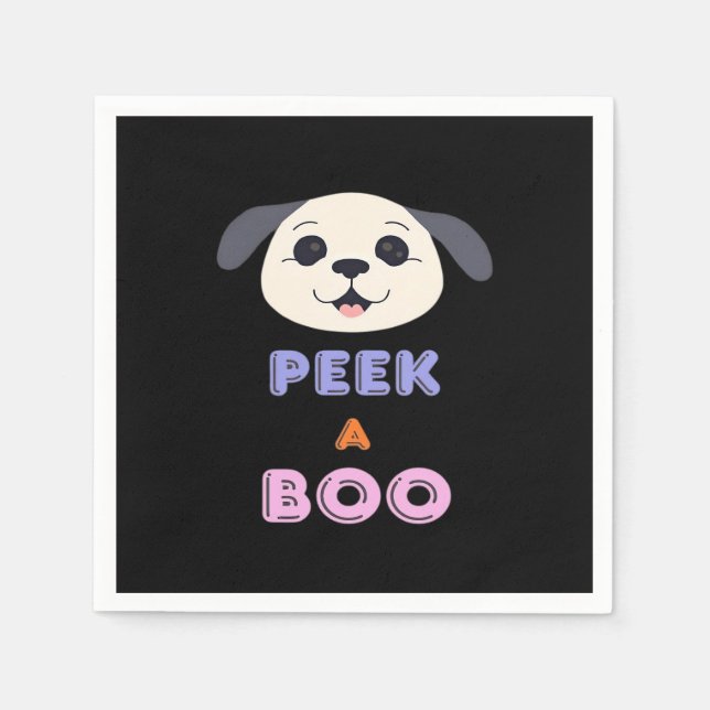 Peekaboo Basic Design Napkin (Front)