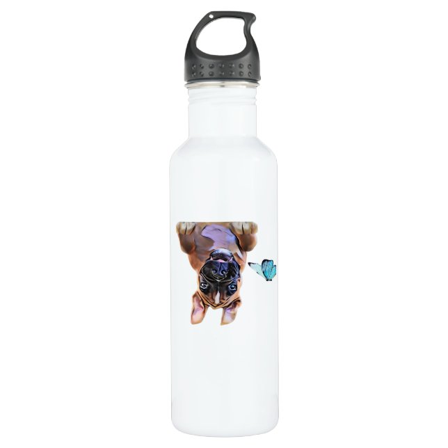 Peekaboo Boxer  With Butterflies 710 Ml Water Bottle (Front)