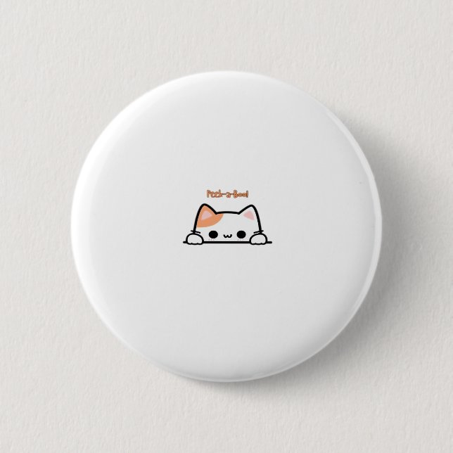 Peekaboo! -  Classic Design For Halloween 6 Cm Round Badge (Front)