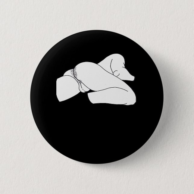 Peekaboo Classic Funny 6 Cm Round Badge (Front)