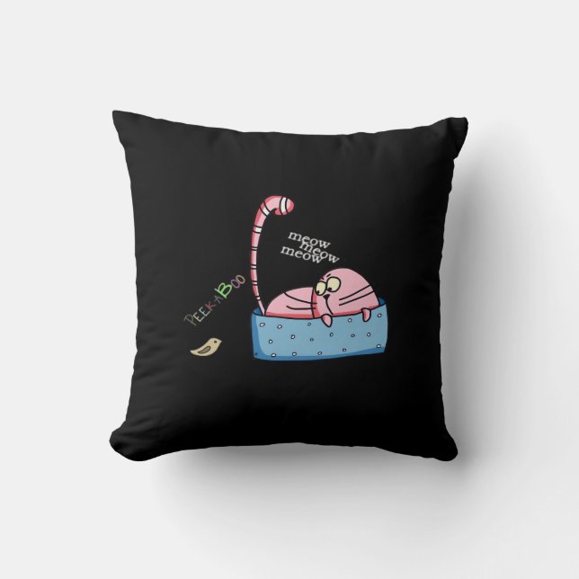 Peekaboo Claws  Cushion (Front)