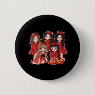 Peekaboo Cozy Autumn 6 Cm Round Badge