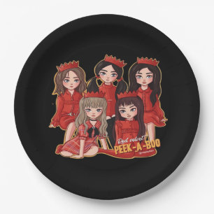 Peekaboo Cozy Autumn Paper Plate