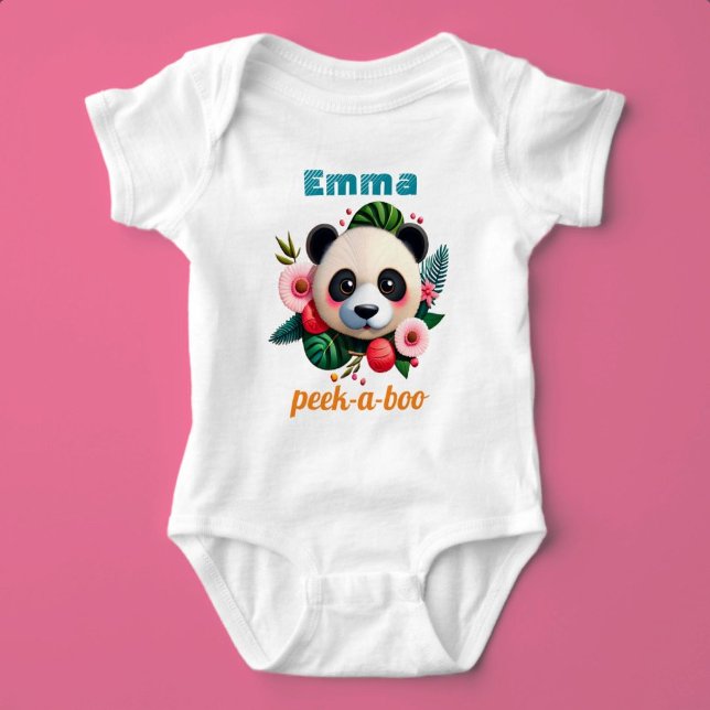 Peekaboo Custom Name Baby Bodysuit (Peekaboo)