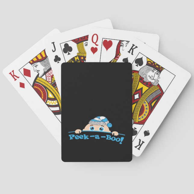 Peekaboo  Fitted Playing Cards (Back)