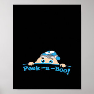 Peekaboo  Fitted Poster