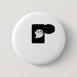 Peekaboo – Funny Autumn Quote 6 Cm Round Badge