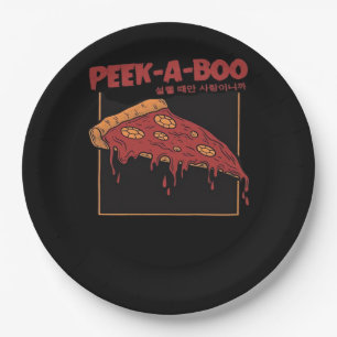 Peekaboo Funny Quote Paper Plate