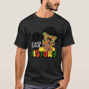 Peekaboo Girl Black History Little Melanin Queen T-Shirt