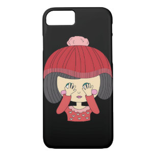 Peekaboo Girl Sloth Design Case-Mate iPhone Case
