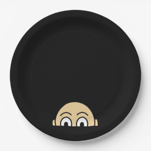 Peekaboo Graphic Basic Quote Paper Plate