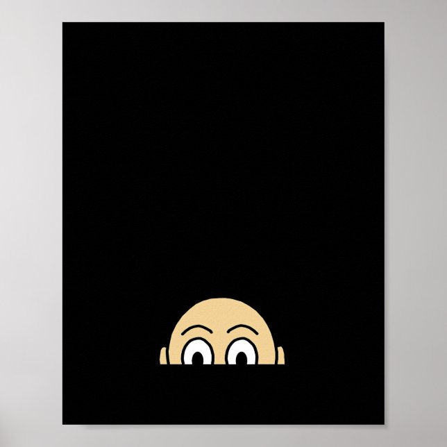 Peekaboo Graphic Basic Quote Poster (Front)