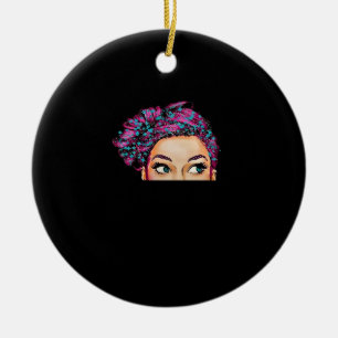 Peekaboo Halloween Design Ceramic Tree Decoration
