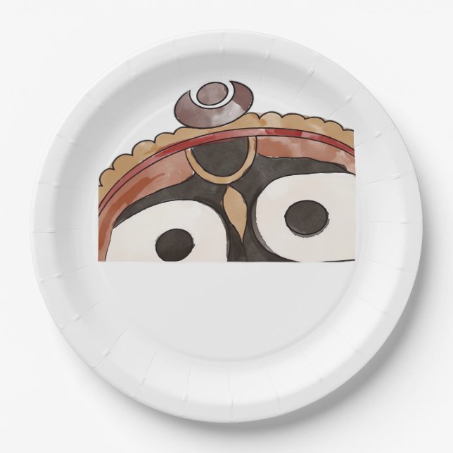 Peekaboo Jaganatha Classic Paper Plate (Front)