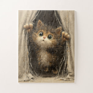 Peekaboo Kitten – Cosy Curtain Puzzle