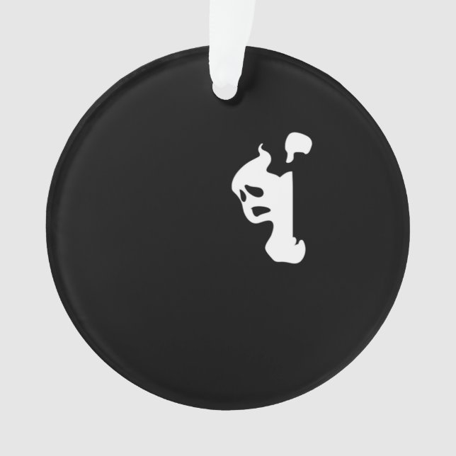 Peekaboo Lazy Sloth Ornament (Front)