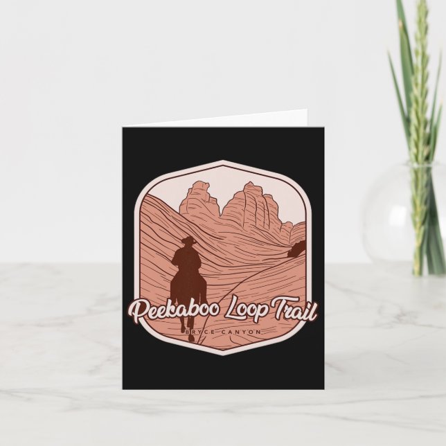 Peekaboo Loop Trail - Bryce Canyon Horseback Ridin Card (Front)