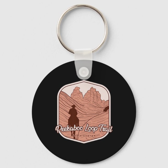 Peekaboo Loop Trail - Bryce Canyon Horseback Ridin Key Ring (Front)