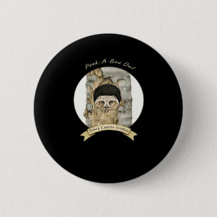 Peekaboo Meme Design For Halloween 6 Cm Round Badge