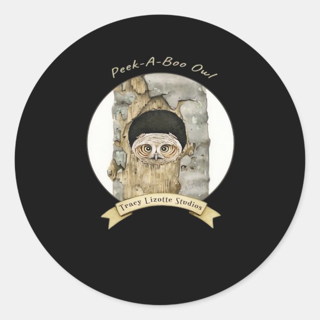 Peekaboo Meme Design For Halloween Classic Round Sticker (Front)