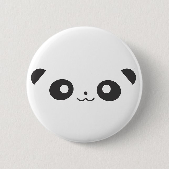 Peekaboo Panda 6 Cm Round Badge (Front)