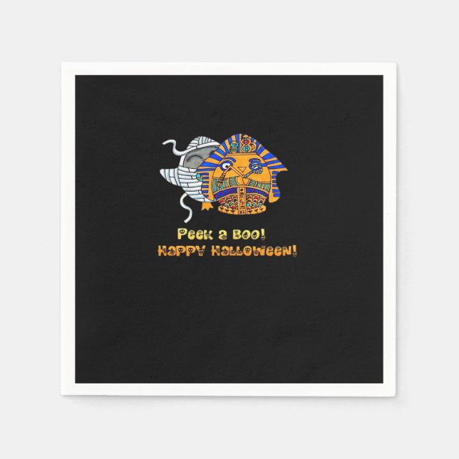 Peekaboo Pengie Halloween Classic Napkin (Front)