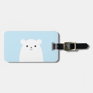 Peekaboo Polar Bear Luggage Tag